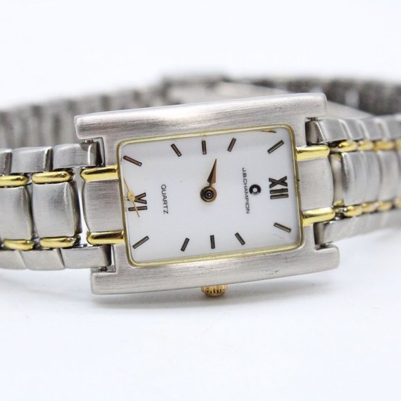 J.B Champion Watch Womens Silver Tone Stainless Steel Quartz Swiss Movement - Picture 6 of 8